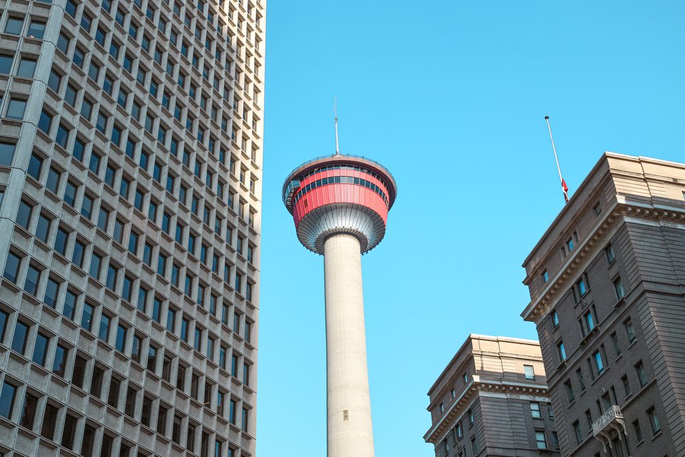 Calgary Tower downtown Calgary Alberta